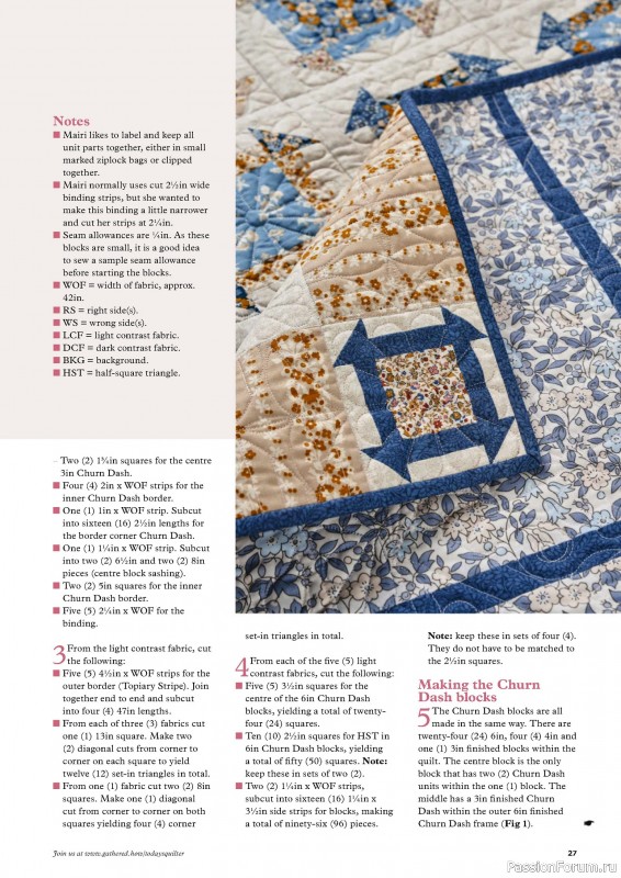 Коллекция проектов для рукодельниц в журнале «Todays Quilter №122 2024»
