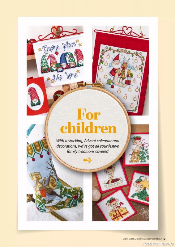 Коллекция вышивки в журнале «Cross Stitch Gold - Christmas 2024»