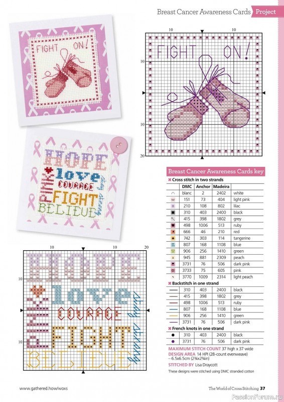 Коллекция вышивки в журнале «The World of Cross Stitching №324 2022»