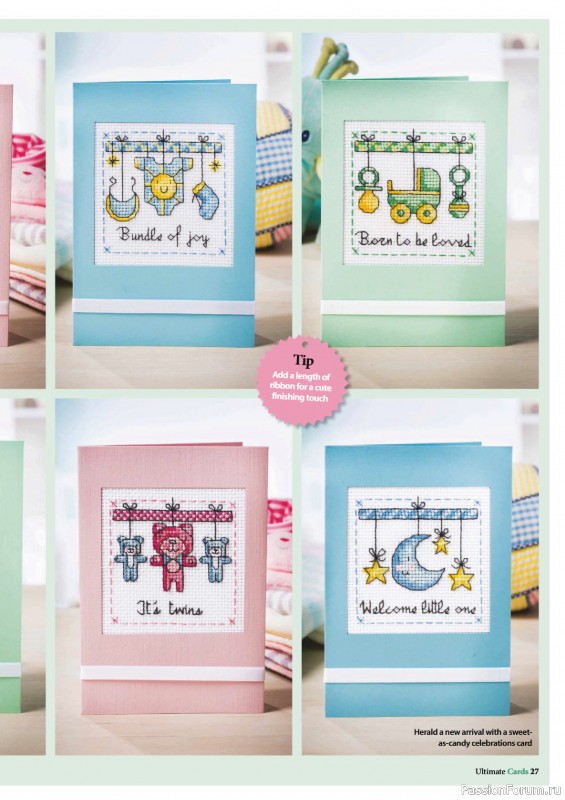 Коллекция вышивки в журнале «Ultimate CrossStitch – Cards 2026»