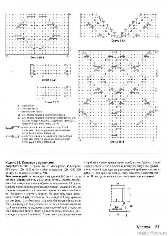 Вязаные модели в журнале &laquo;Ксюша. Для тех, кто вяжет №11 2021&raquo;