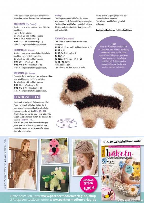 Вязаные проекты крючком в журнале «Amigurumi Magazin №28 2026»