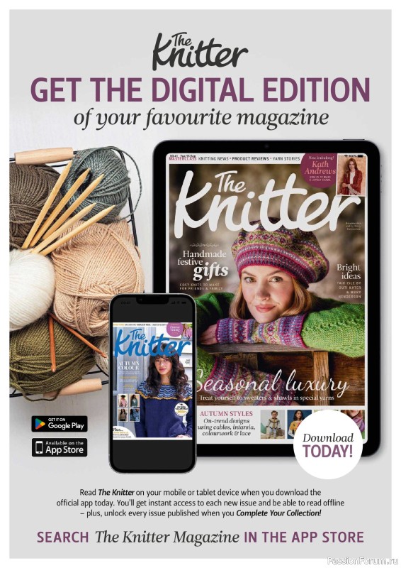 Вязаные проекты спицами в журнале &laquo;The Knitter №234 2026&raquo;