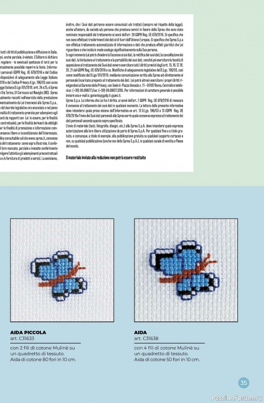 Коллекция проектов для рукодельниц в журнале &laquo;A Punto Croce Fiori - Marzo 2026&raquo;