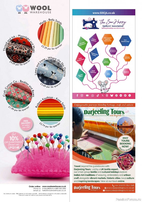 Коллекция проектов для рукодельниц в журнале «Love Patchwork & Quilting №168 2026»