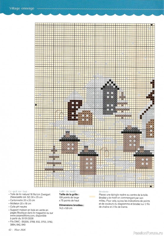 Коллекция вышивки в журнале &laquo;Creation Point de Croix №116 2026&raquo;