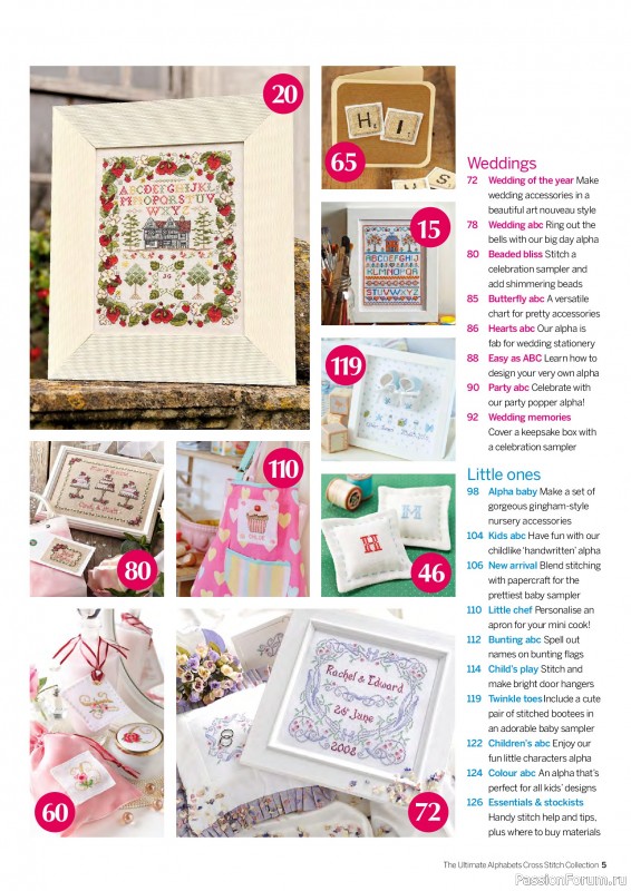Коллекция вышивки в журнале «Cross Stitch Collection - The Ultimate Alphabets 2026»