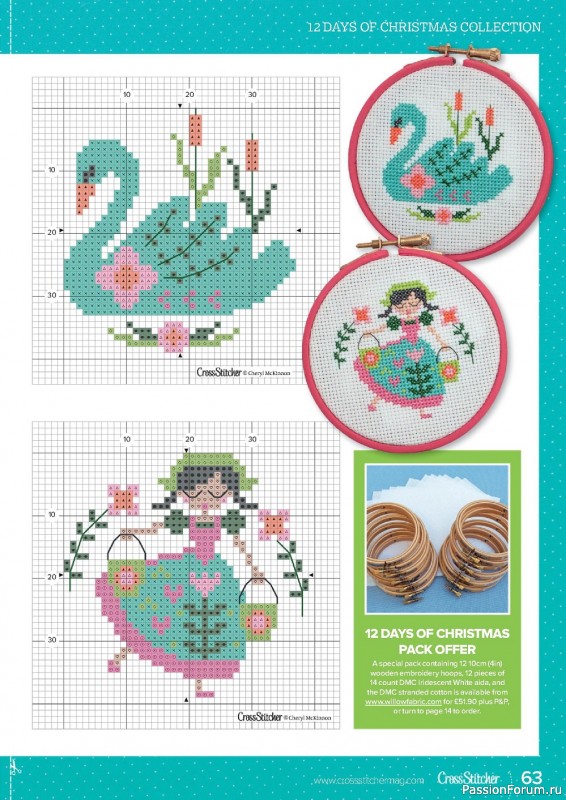 Коллекция вышивки в журнале «CrossStitcher №390 2022»