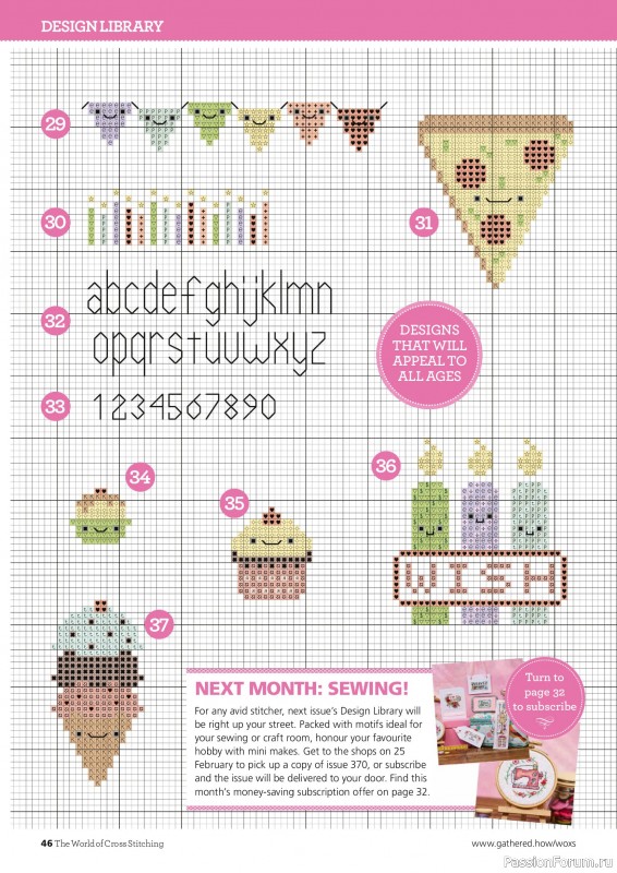 Коллекция вышивки в журнале &laquo;The World of Cross Stitching №369 2026&raquo;