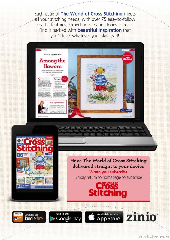 Коллекция вышивки в журнале &laquo;The World of Cross Stitching №371 2026&raquo;
