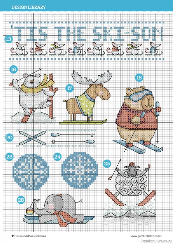 Коллекция вышивки в журнале «The World of Cross Stitching №377 2026»
