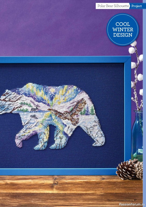 Коллекция вышивки в журнале «The World of Cross Stitching Special №366 2025»