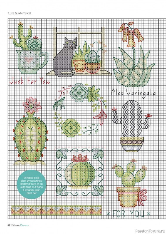 Коллекция вышивки в журнале «Ultimate CrossStitch Flowers - 2025»