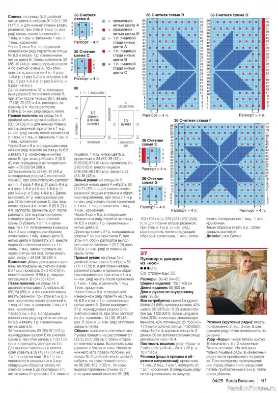 Вязаные модели в журнале «B-Вязание №4 2025»