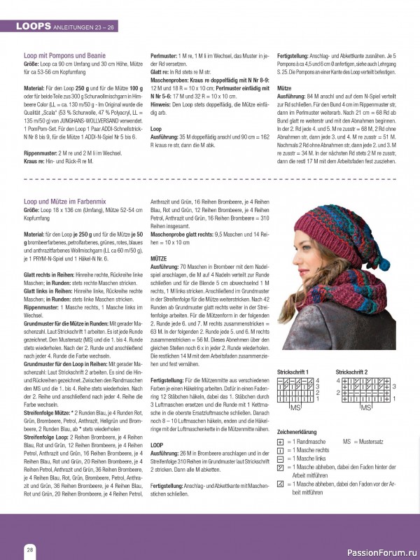 Вязаные модели в журнале &laquo;Hundert Seiten voller Ideen №1 2026 - Tucher & Schals&raquo;