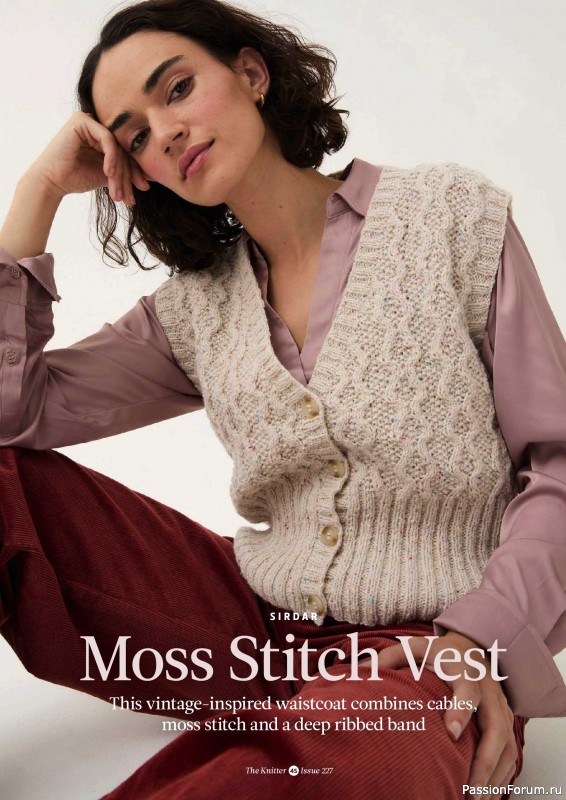 Вязаные проекты спицами в журнале «The Knitter №227 2026»