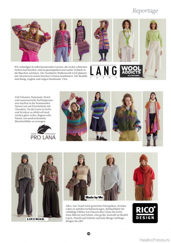 Вязаные проекты спицами в журнале «The Knitter №83 2026 Germany»