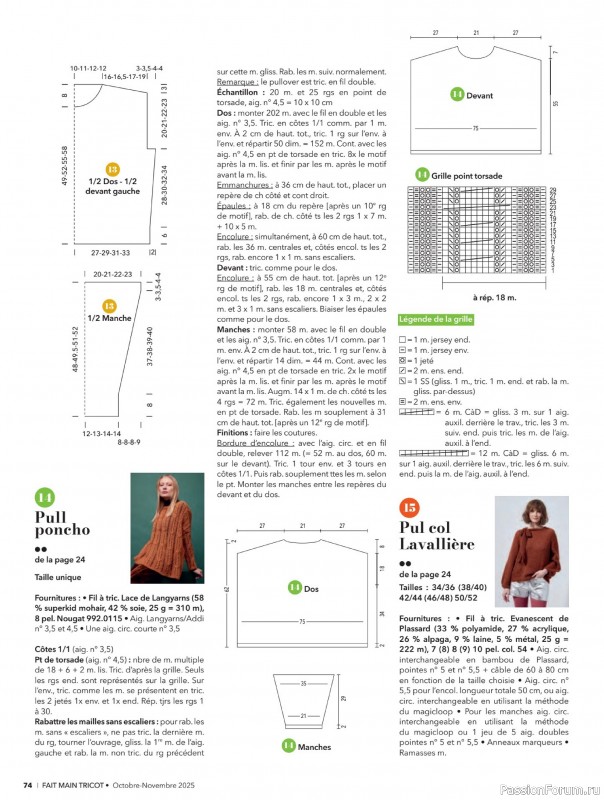 Вязаные проекты в журнале &laquo;Fait Main Tricot №57 2025&raquo;