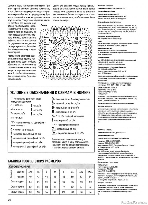 Вязаные проекты в журнале «Вяжем крючком №2 2023»