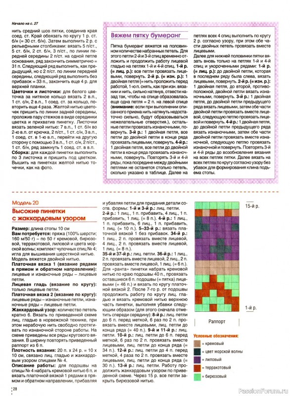 Коллекция моделей носков в журнале «Сабрина. Спецвыпуск №5 2022»