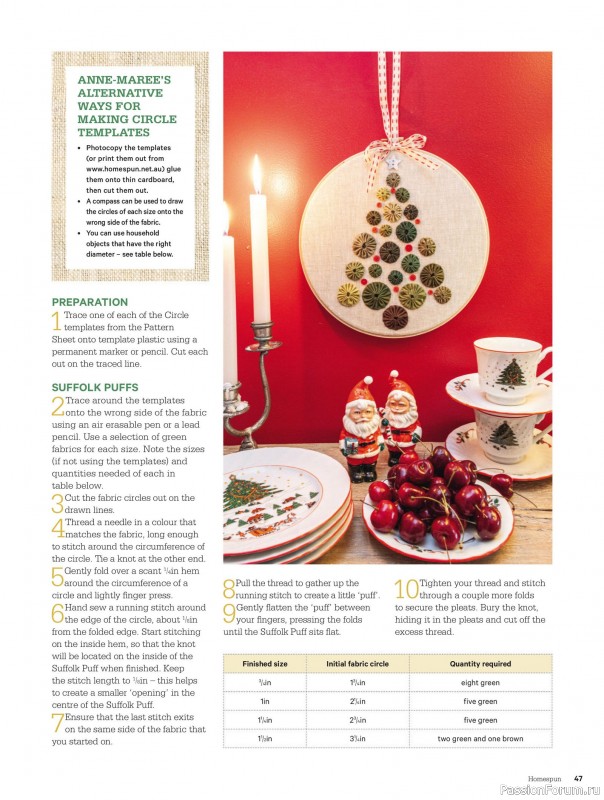 Коллекция проектов для рукодельниц в журнале «Australian Homespun - October-November 2025»