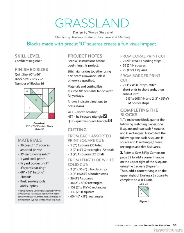 Коллекция проектов для рукодельниц в журнале &laquo;Quilter's World Specials - Late Spring 2026&raquo;