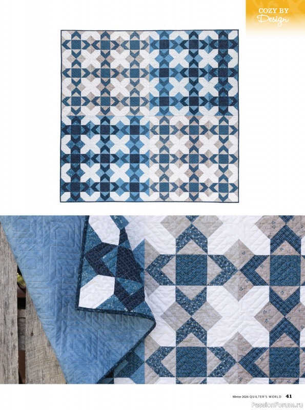 Коллекция проектов для рукодельниц в журнале «Quilter's World - Winter 2026»