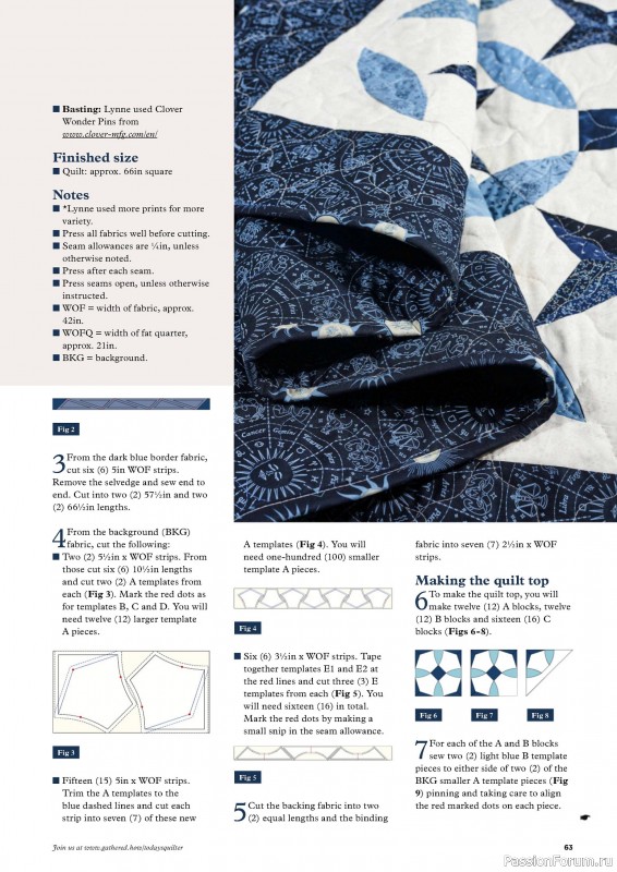 Коллекция проектов для рукодельниц в журнале «Todays Quilter №122 2024»
