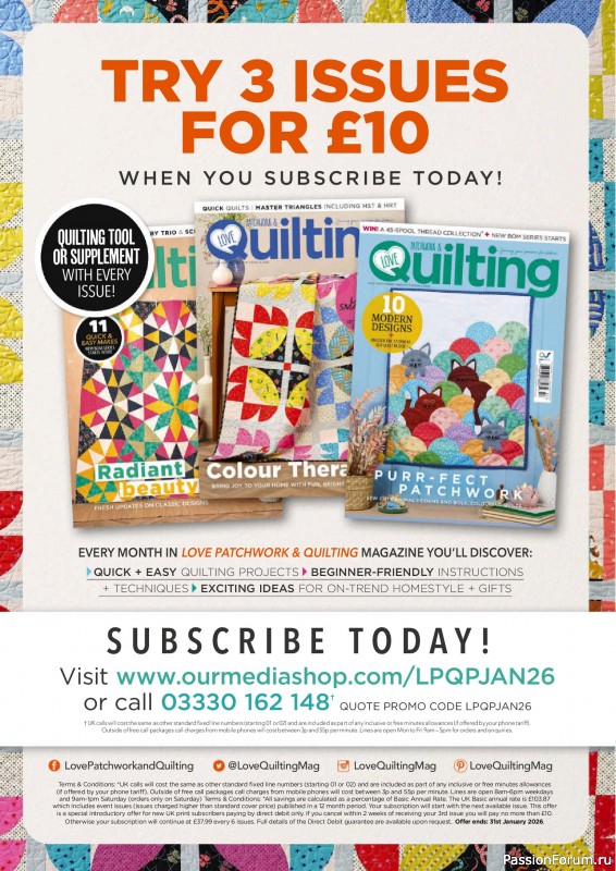 Коллекция проектов для рукодельниц в журнале &laquo;Todays Quilter №136 2026&raquo;