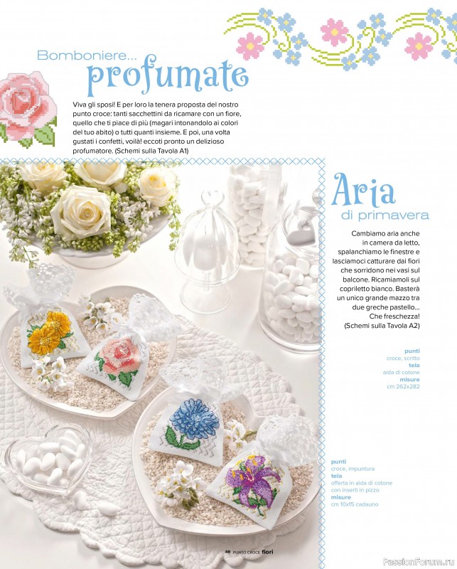 Коллекция вышивки в журнале &laquo;A Punto Croce - Marzo 2026&raquo;