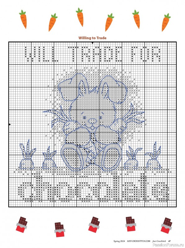 Коллекция вышивки в журнале «Just CrossStitch - Spring 2024»