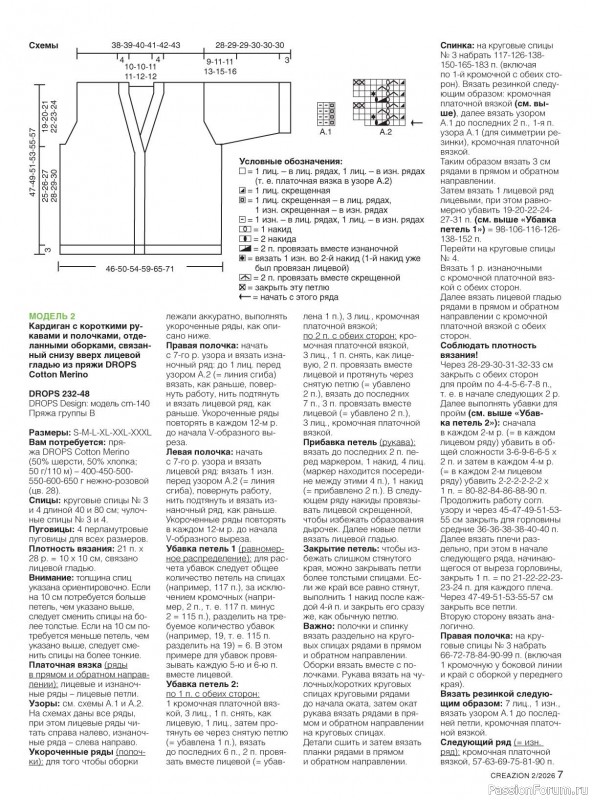 Вязаные модели в журнале &laquo;Creazion №2 2026&raquo;