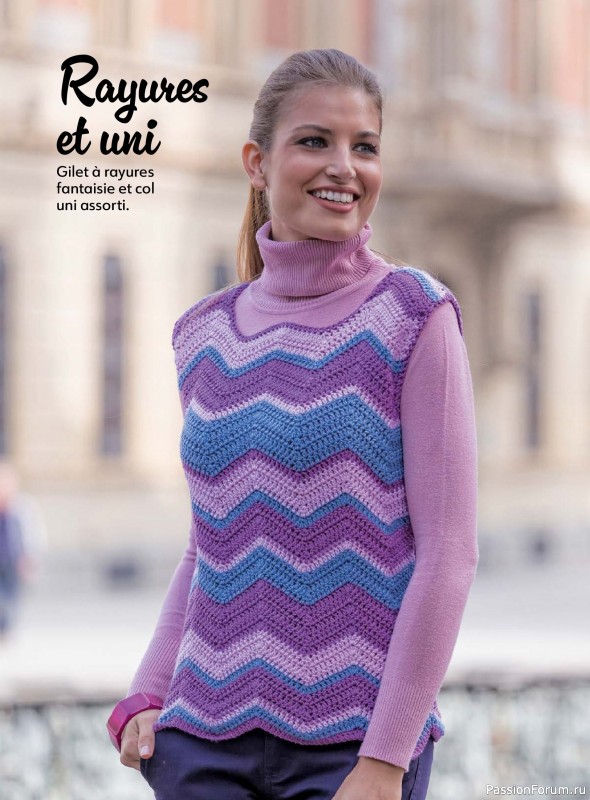 Вязаные проекты крючком в журнале «Crochet a porter - Novembre 2025-Janvier 2026»