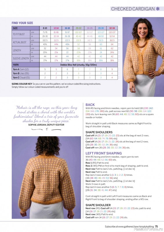Вязаные проекты крючком в журнале «Simply Knitting №265 2025»