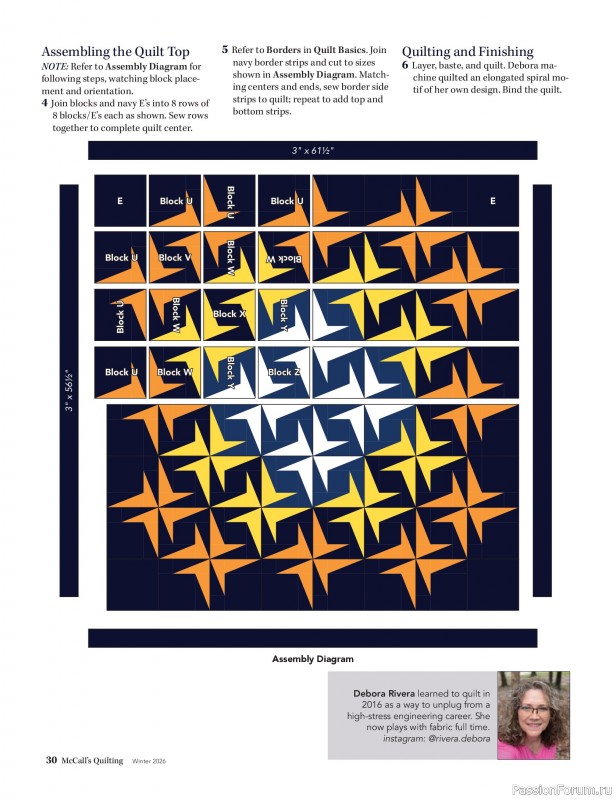 Коллекция проектов для рукодельниц в журнале «McCall's Quilting - Winter 2026»