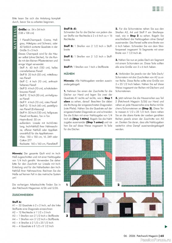 Коллекция проектов для рукодельниц в журнале &laquo;Patchwork Magazin №6 2026&raquo;