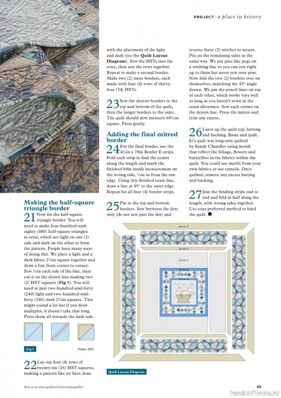 Коллекция проектов для рукодельниц в журнале «Todays Quilter №128 2025»