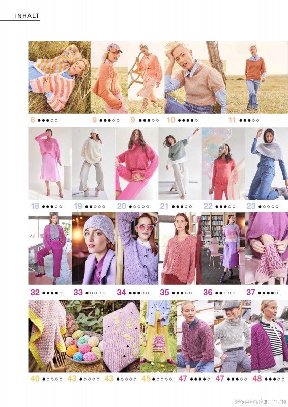 Вязаные модели в журнале «Burda Stricken №1 2024»