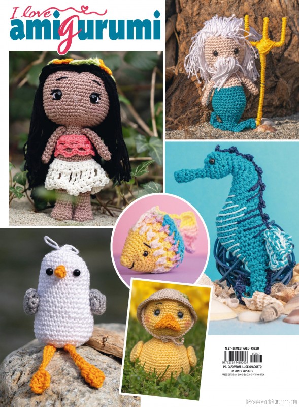 Вязаные проекты крючком в журнале «I Love Amigurumi №27 2025»