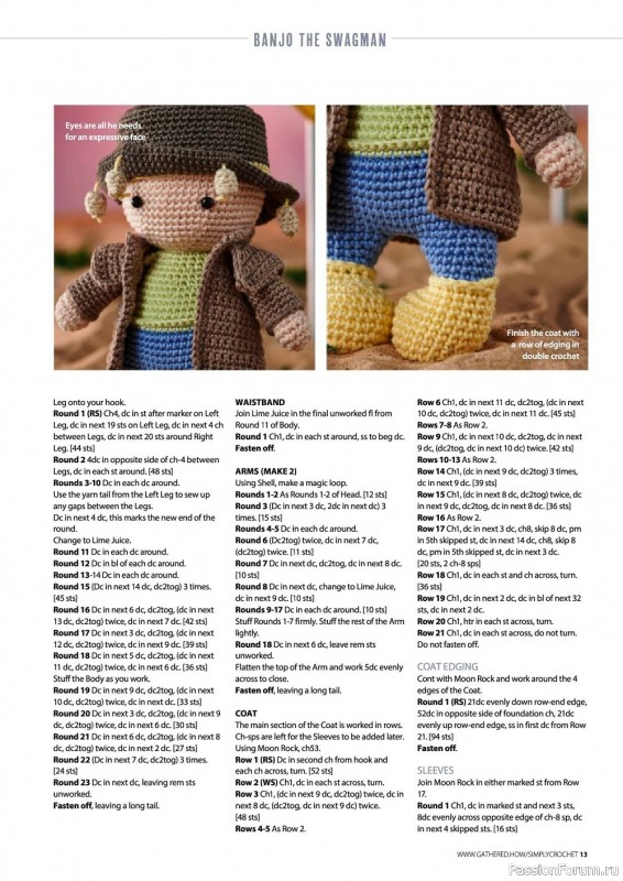 Вязаные проекты крючком в журнале «Simply Crochet №122 2022»