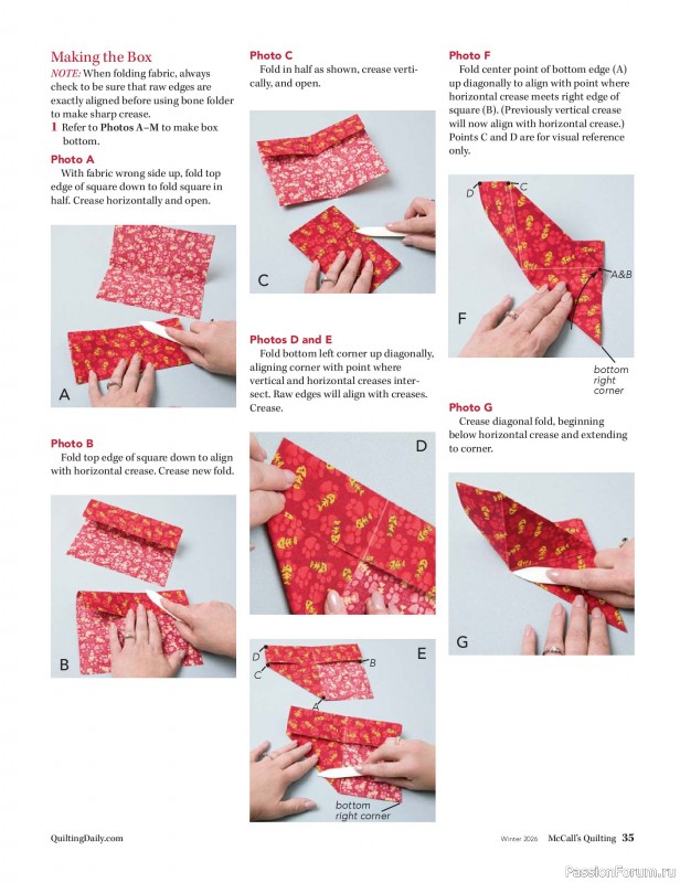 Коллекция проектов для рукодельниц в журнале «McCall's Quilting - Winter 2026»