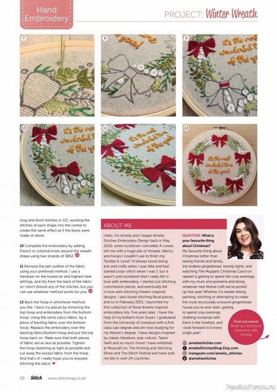 Коллекция проектов для рукодельниц в журнале «Stitch Magazine №158 2025»