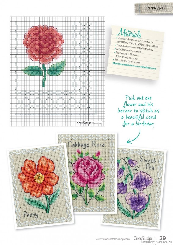 Коллекция вышивки в журнале «CrossStitcher №387 2022»