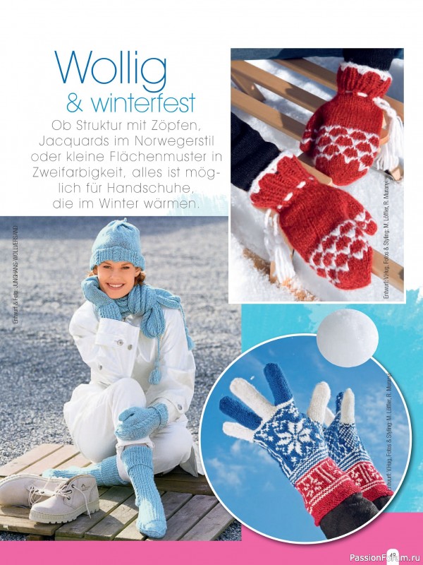 Вязаные проекты спицами в журнале «Hundert Seiten voller Ideen №4 2025»