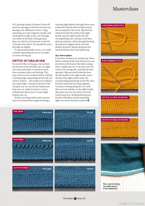 Вязаные проекты спицами в журнале «The Knitter №232 2026»
