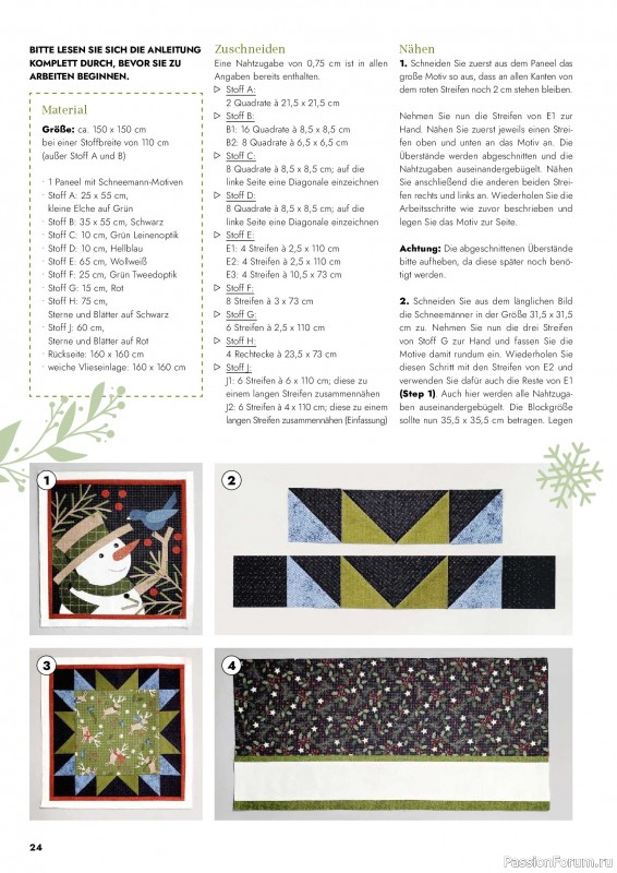 Коллекция проектов для рукодельниц в журнале «Nähen & Patchwork №6 2026»
