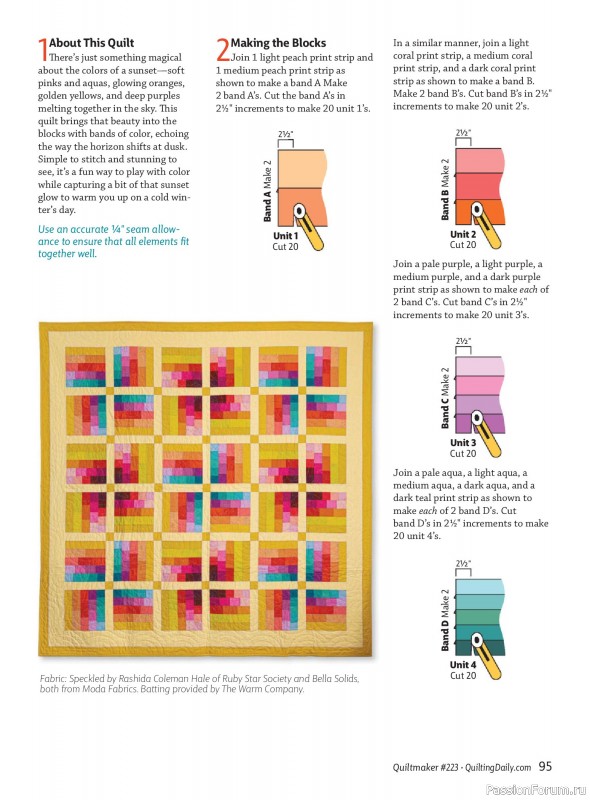 Коллекция проектов для рукодельниц в журнале «Quiltmaker - Winter 2026»
