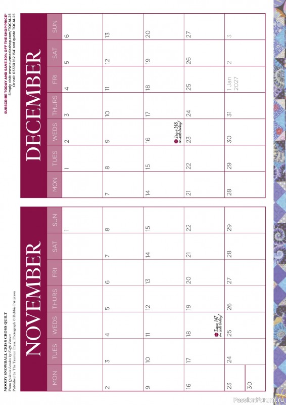 Коллекция проектов для рукодельниц в журнале «Todays Quilter №132 2025»