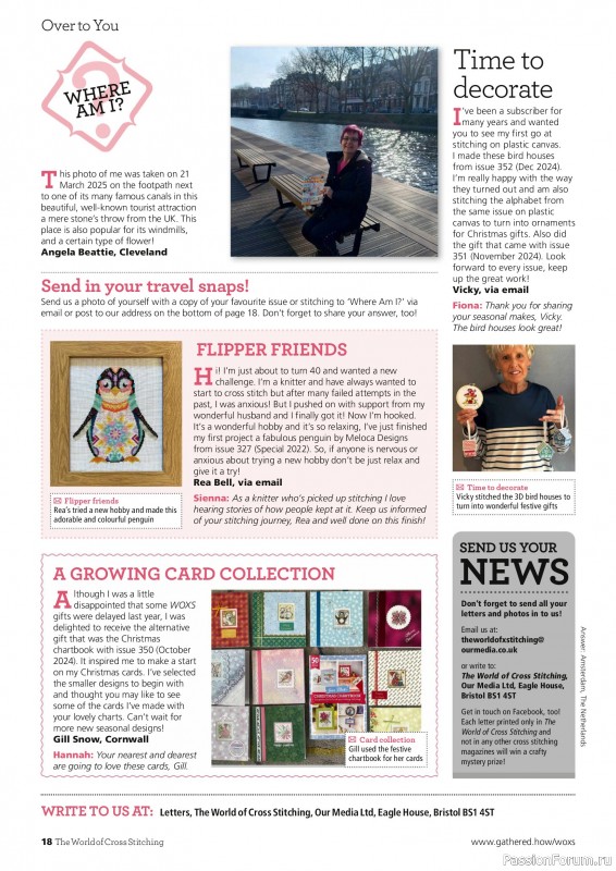 Коллекция вышивки в журнале «The World of Cross Stitching Special №366 2025»