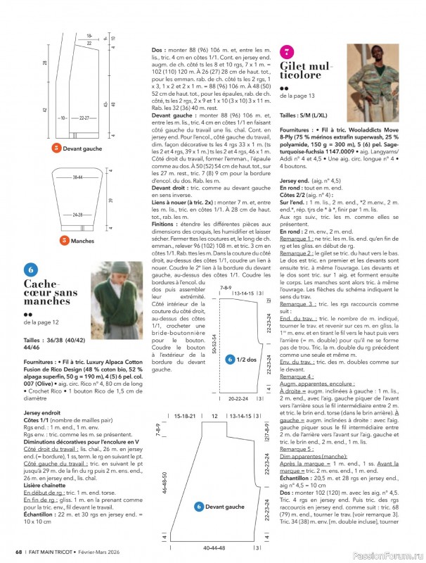 Вязаные модели в журнале &laquo;Fait Main Tricot №59 2026&raquo;